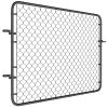 Outsunny Garden Gate Chain Link Fence Gate, Galvanized Steel Garden Door for Yard Entrance Way, 47.2" x 70.9", Black