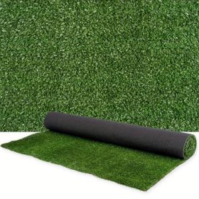 6ft x 10ft Premium Artificial Turf Mat with Drainage Holes. Thick Fake Grass with Rubber Backing, Ideal for Indoor/Outdoor Pet Areas, Garden, Lawn