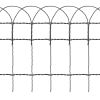 Garden Border Fence Powder-coated Iron 82'x1.3'