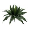 (2 pack) 21in Indoor Artificial Plant, Fern Bush, Green Color. Indoor Use. Not in Pot.