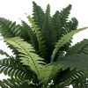 (2 pack) 21in Indoor Artificial Plant, Fern Bush, Green Color. Indoor Use. Not in Pot.