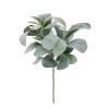 (3 pack) 13in Indoor Artificial Foliage Pick, Lamb's Ear Plant, Green Color.