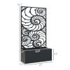 Outsunny Trellis Garden Bed for Climbing Plants, Freestanding Flower Bed for Garden, Patio, Balcony, 110lbs, Black
