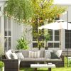 Outsunny String Light Poles for Outside Hanging, Steel Lighting Stand for Patio Backyard Deck Wedding Party, 10FT, 2 Pack