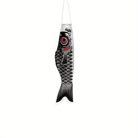 1pc, Carp Streamer, Digital Printing Carp Streamer, DIY Festival Carp, Spring Decor, Outdoor Decor, Garden Decoration (Color: Black)