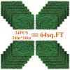 Artificial Boxwood Panel 12pcs Boxwood Hedge Wall Panels Artificial Grass Backdrop Wall 24X16 4cm Green Grass Wall