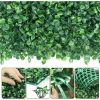 Artificial Boxwood Panel 12pcs Boxwood Hedge Wall Panels Artificial Grass Backdrop Wall 24X16 4cm Green Grass Wall